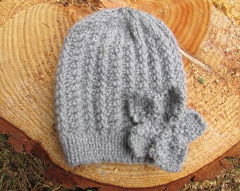 Knitting Pattern 35 Chunky Flower Beanie Hat (personal Downloaded