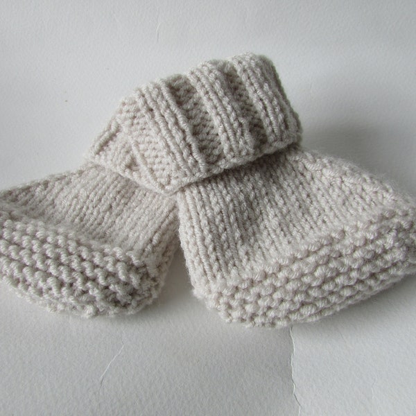 PDF Knitting pattern instructions to knit baby booties 3 sizes to knit (pattern 19)