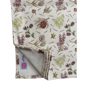 Caledonian Pine tea towel Scottish wildflowers Highland flora dish cloth image 6