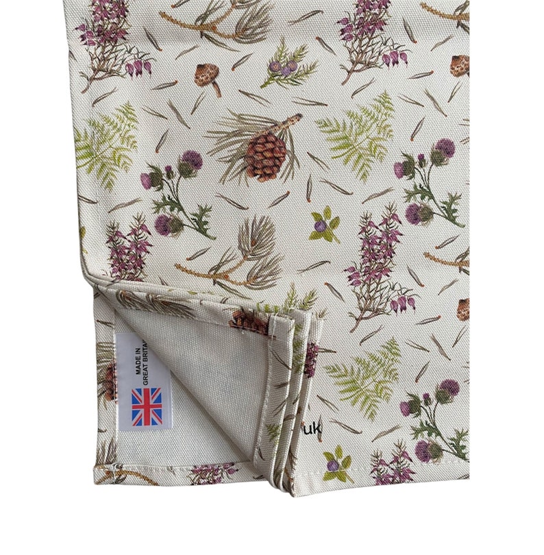 Caledonian Pine tea towel Scottish wildflowers Highland flora dish cloth image 6