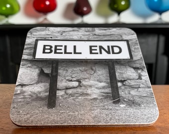 Engraçado Rude Bell End Coaster Letterbox Dia dos Namorados Inauguração Aniversário Bebida Presentes Ele Ela Homens Pai Namorado Namorada Marido Esposa Melhor Amiga