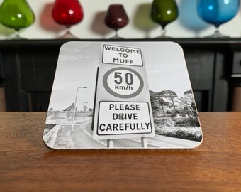 Engraçado rude muff coaster letterbox dia dos namorados housewarming aniversário bebida presentes para ele seus homens pai namorado namorada marido esposa melhor amigo