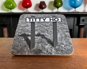 Engraçado Rude Titty UK Coaster Letterbox Valentines Housewarming Aniversário Booze Presentes para Ele Seus Homens Pai Namorado Namorada Marido Esposa Bestie