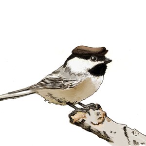 Cartão de agradecimento Chickadee (pacote com 10)