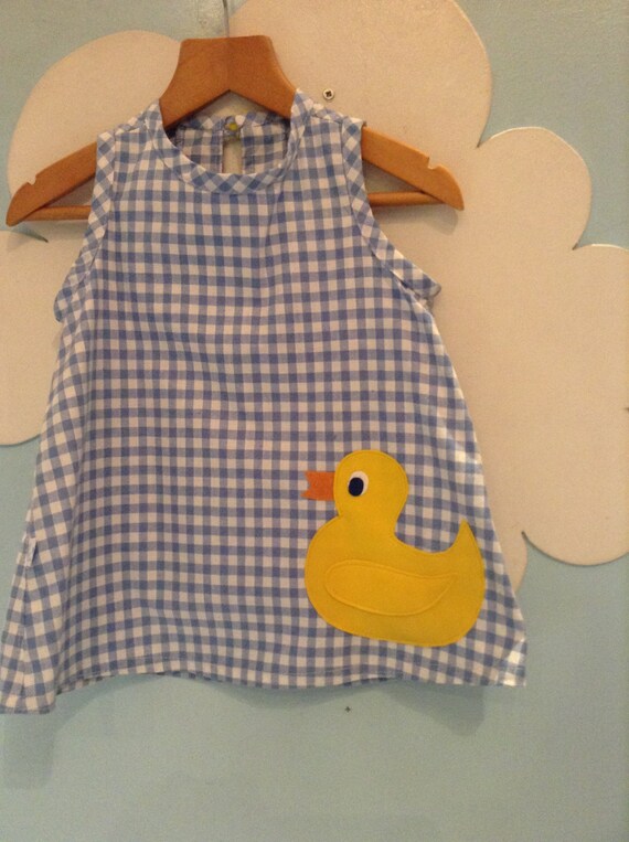 Duck Pinafore Dress Quack | Etsy