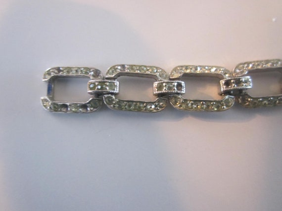 Rectangular sectrions with rhinestones necklace - image 2
