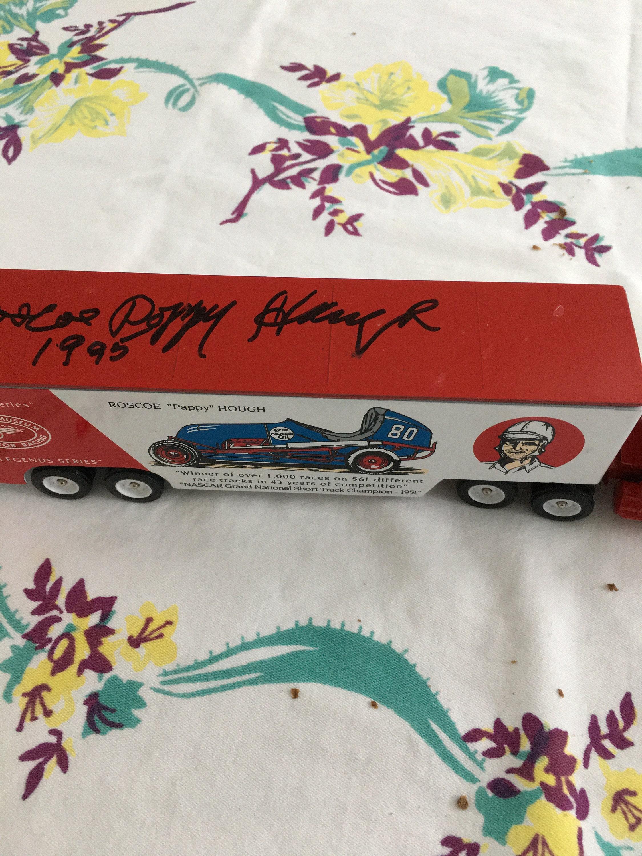 Roscoe Poppy Hough Race at Transport Truck Etsy