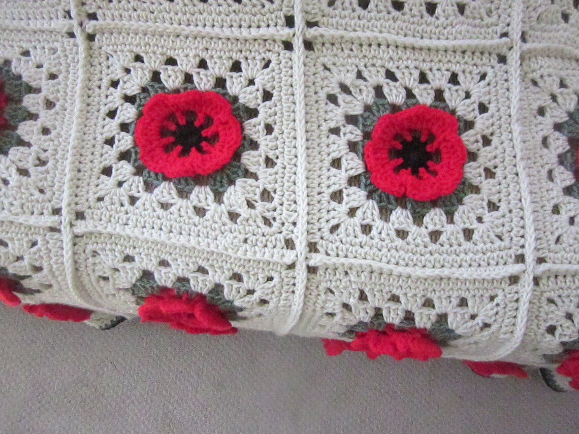 Vintage Hand Crocheted Bedspread Etsy Norway