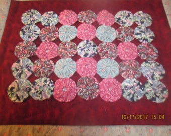 petals sewing art hand done wall hanging