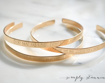 Custom Gold fill Bracelet Personalized bar Bracelet,Custom Quote,engagement gift Personalized Bracelet Custom Bracelet Custom Phrase