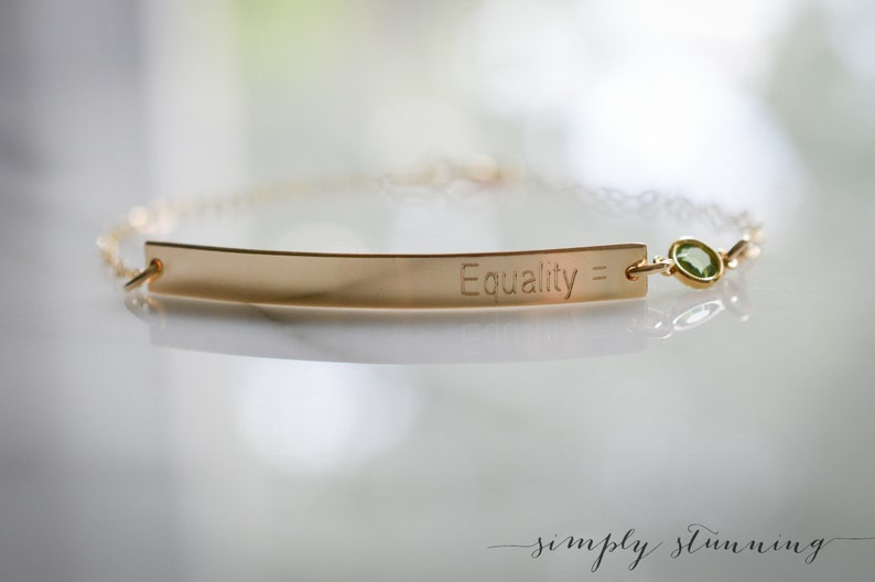 Custom Gold fill Bracelet Personalized bar Bracelet,Custom Quote,engagement gift Personalized Bracelet Custom Bracelet Custom Phrase