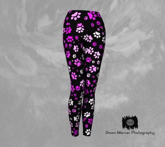 paw print yoga pants