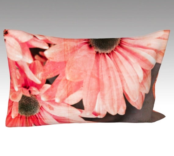 Floral Pillow Case, Vibrant Daisy Flower Artwork Design