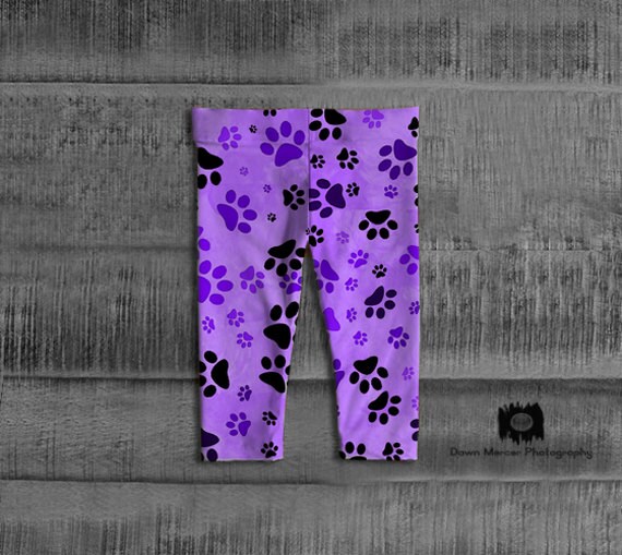 paw print baby pants