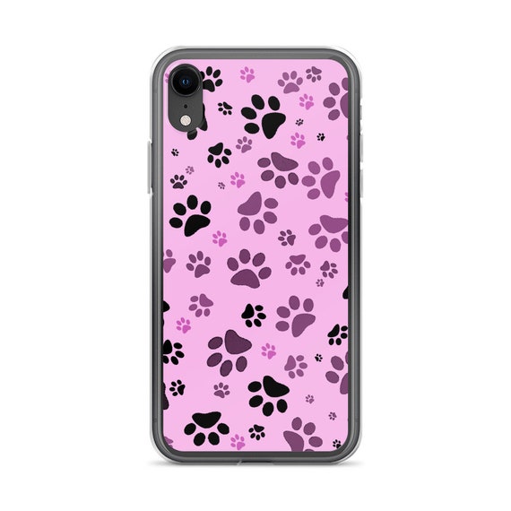 Designer iPhone Case Pink Paw Print iPhone Case | Dog Paw iPhone Cover | iPhone Protector