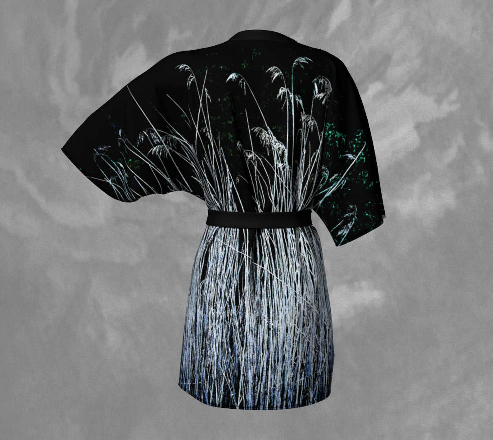 Mid Length Kimono Robe Ladies Kimono Robe Silky Kimono Robe Etsy