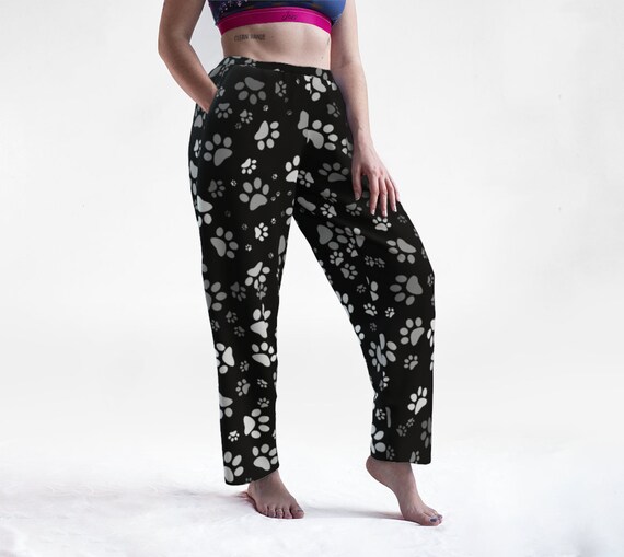 Dog Paw Lounge Pants Paw Print Pyjama 
