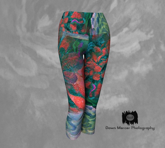 Abstract Capri Leggings | Printed Capris | Capri Leggings For Women