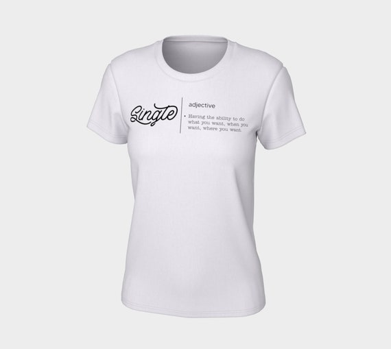 Single T-Shirt, Womens Graphic Tee, Slim Fit Short Sleeve Shirt with Single Definition Graphic design - Dawn Mercer Designer Wear