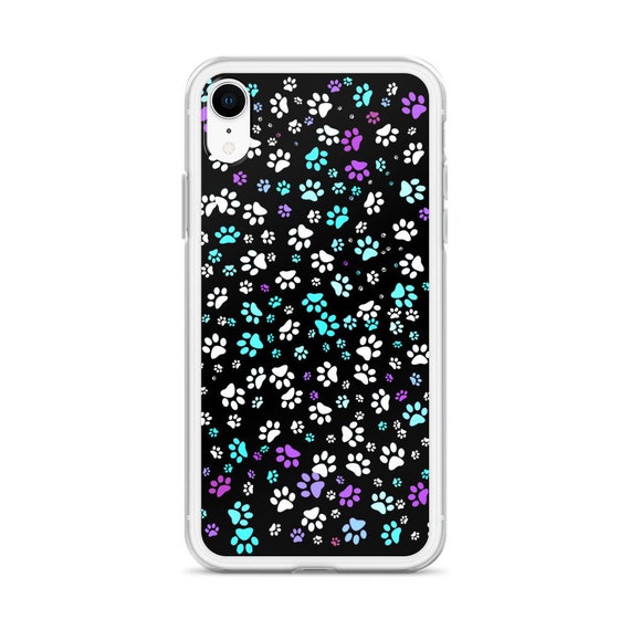 Designer iPhone Case iPhone Case Paw Print iPhone Case | Colourful Paws iPhone Cover | iPhone Protector