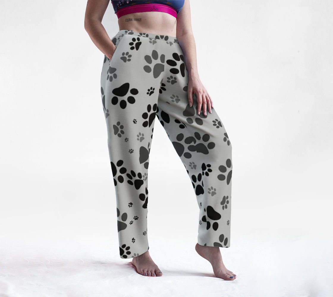 paw print pants