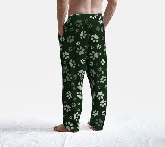 Paw Print Lounge Pants Mens Dog Paw 
