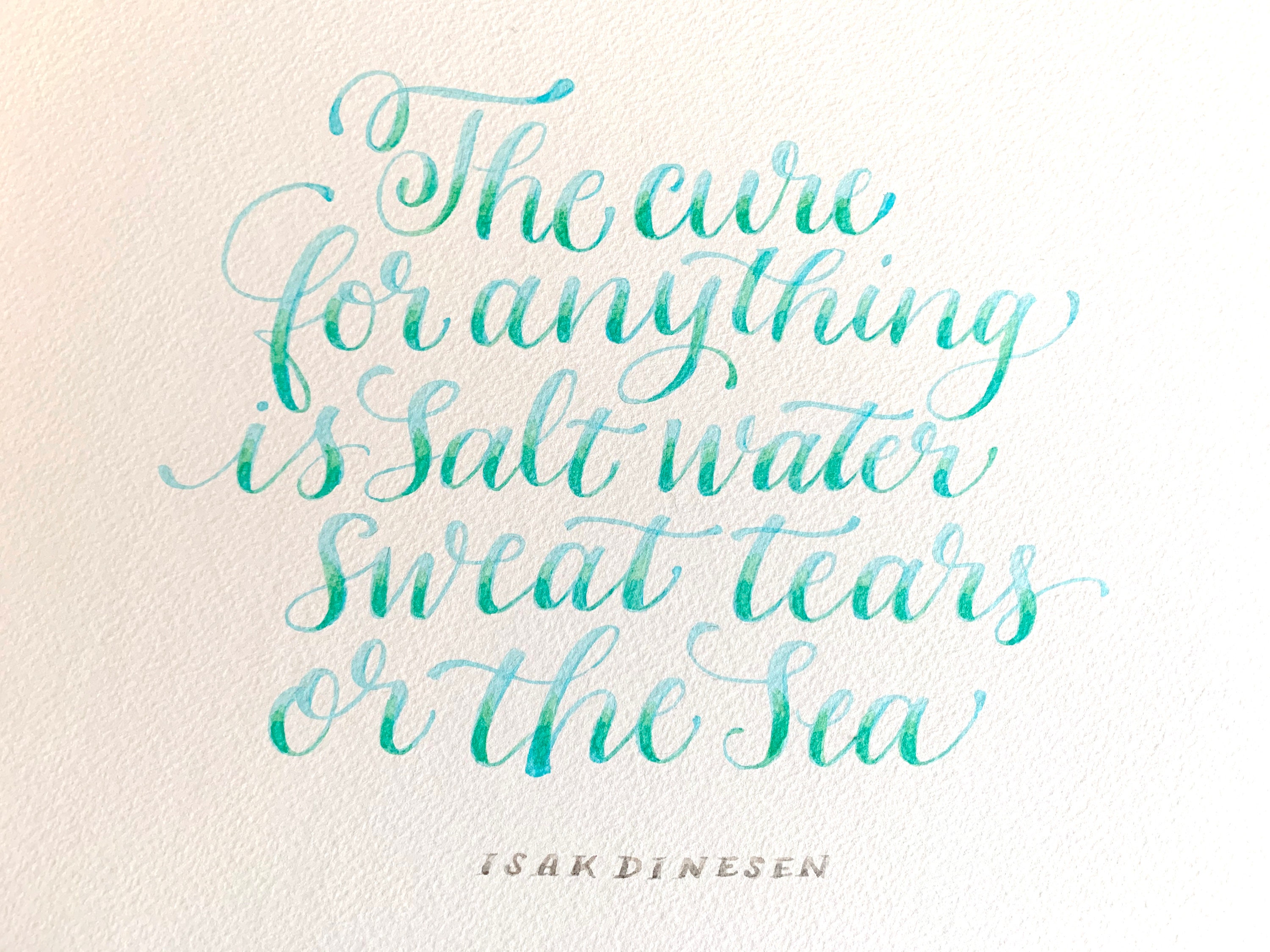 Sea Quotes Isak Dinesen Calligraphy Quotes Motivational Quote