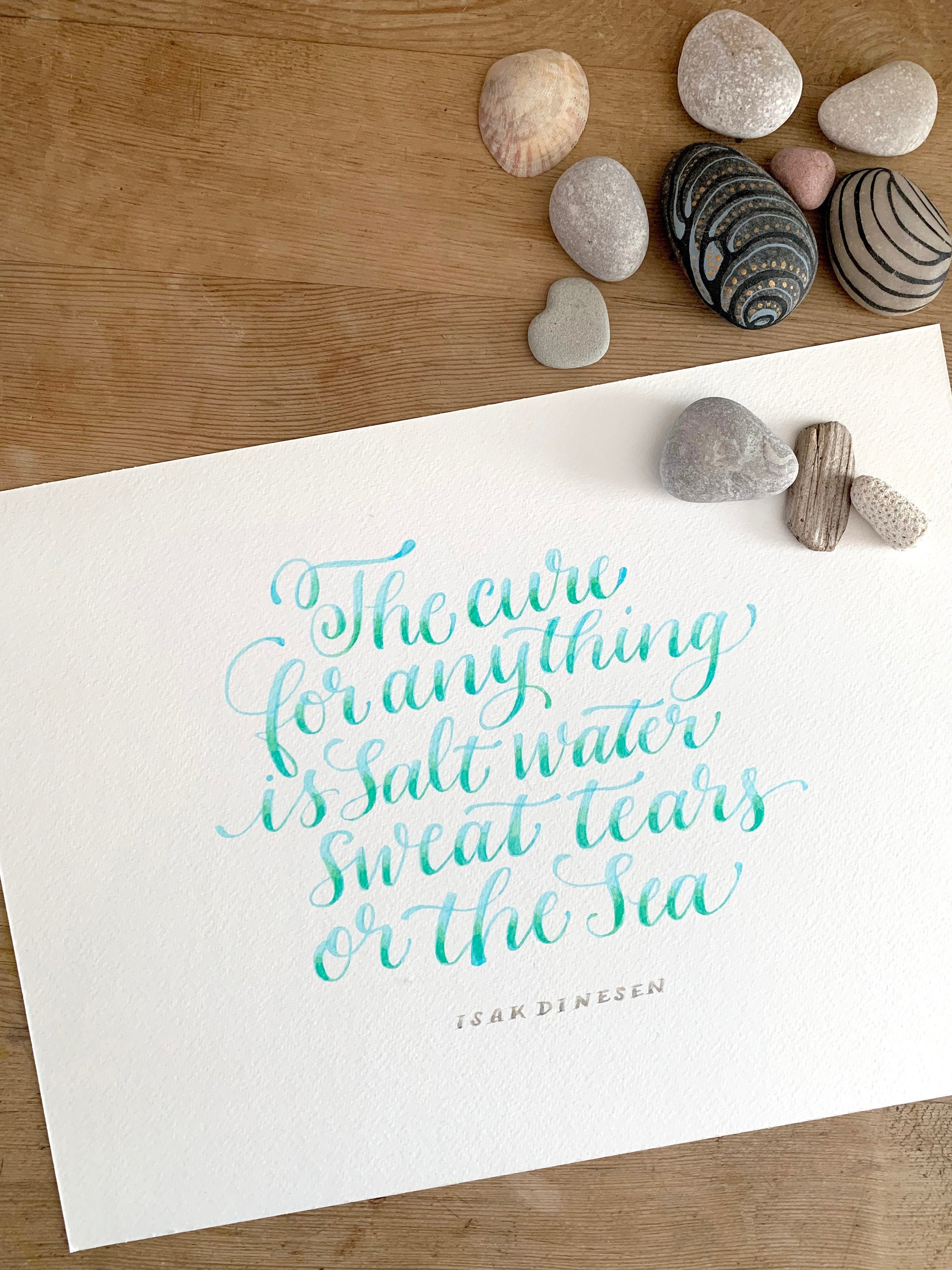 Sea Quotes Isak Dinesen Calligraphy Quotes Motivational Quote