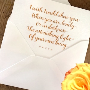 Carta scritta a mano Citazioni Hafez Carta romantica Carta motivazionale Citazioni calligrafiche Mohammad Hafez Inchiostro dorato Poesia persiana Parole ispiratrici