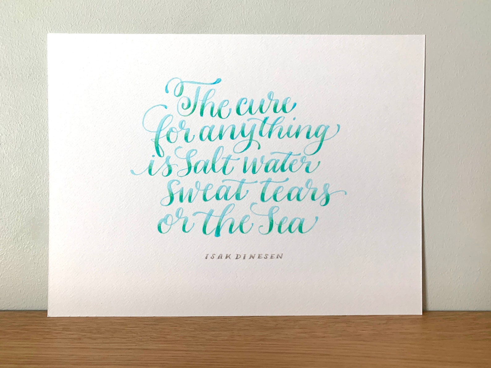 Sea Quotes Isak Dinesen Calligraphy Quotes Motivational Quote