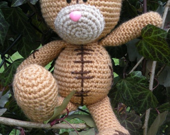 Crochet pattern - Huggy the Teddy Bear (brown)