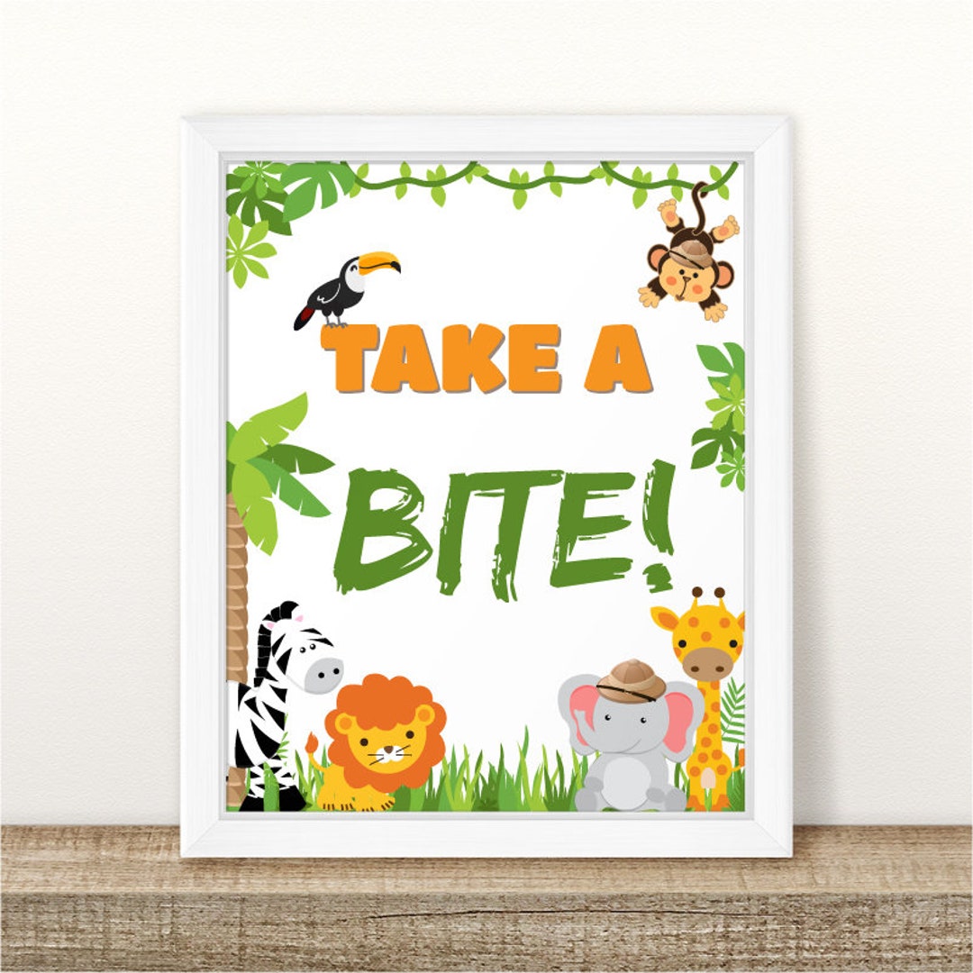 Printable Food Station Birthday Table Sign, Food Table Birthday Sign ...
