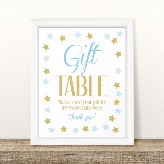 baby shower gift sign