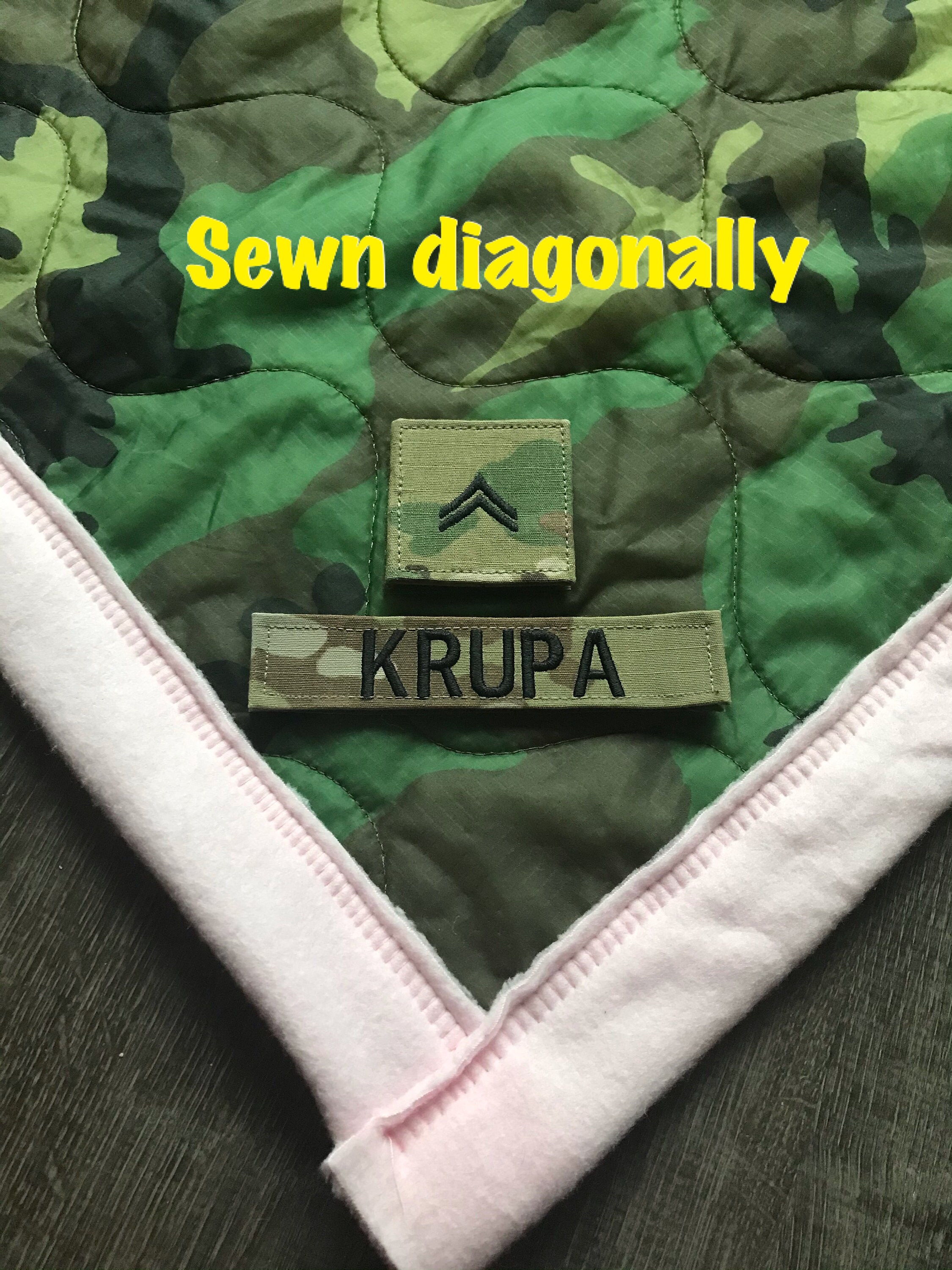Military Name Tab Velcro Military Blanket Army Blanket Etsy UK