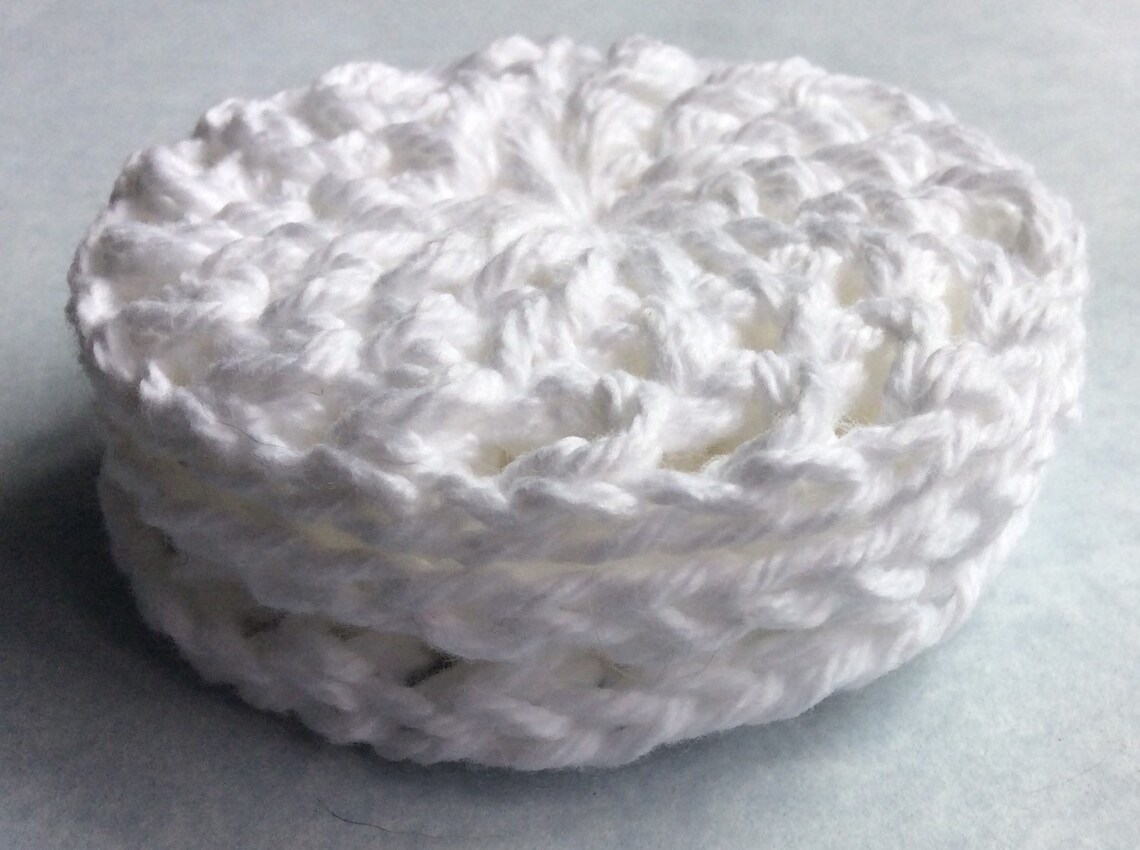 White Cotton Pads White Cotton Rounds Crochet Cotton Pads Etsy
