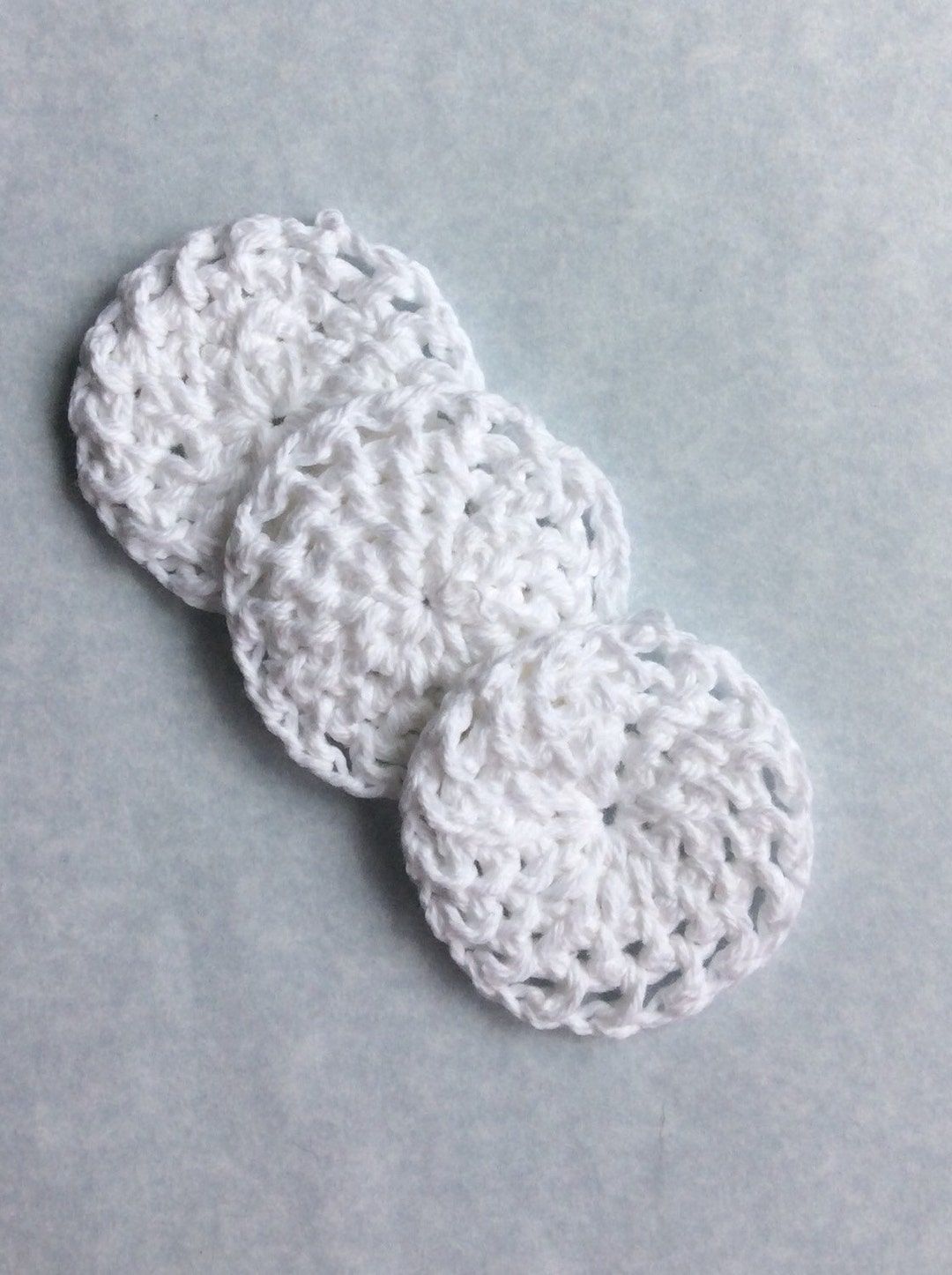 White Cotton Pads White Cotton Rounds Crochet Cotton Pads Etsy