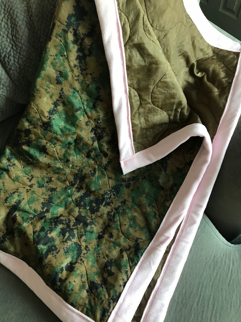 Marine woobie baby blanket military blanket baby blanket Etsy