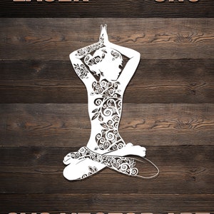SVG-bestand yogamandala: laser, CNC, Cricut