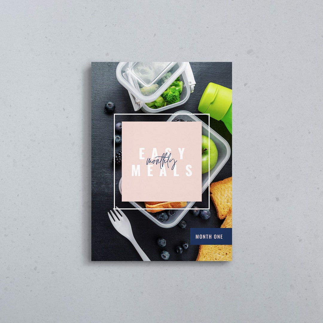 Healthy and Easy to Prep 4 Week Meal Plan - Month 1 - Etsy