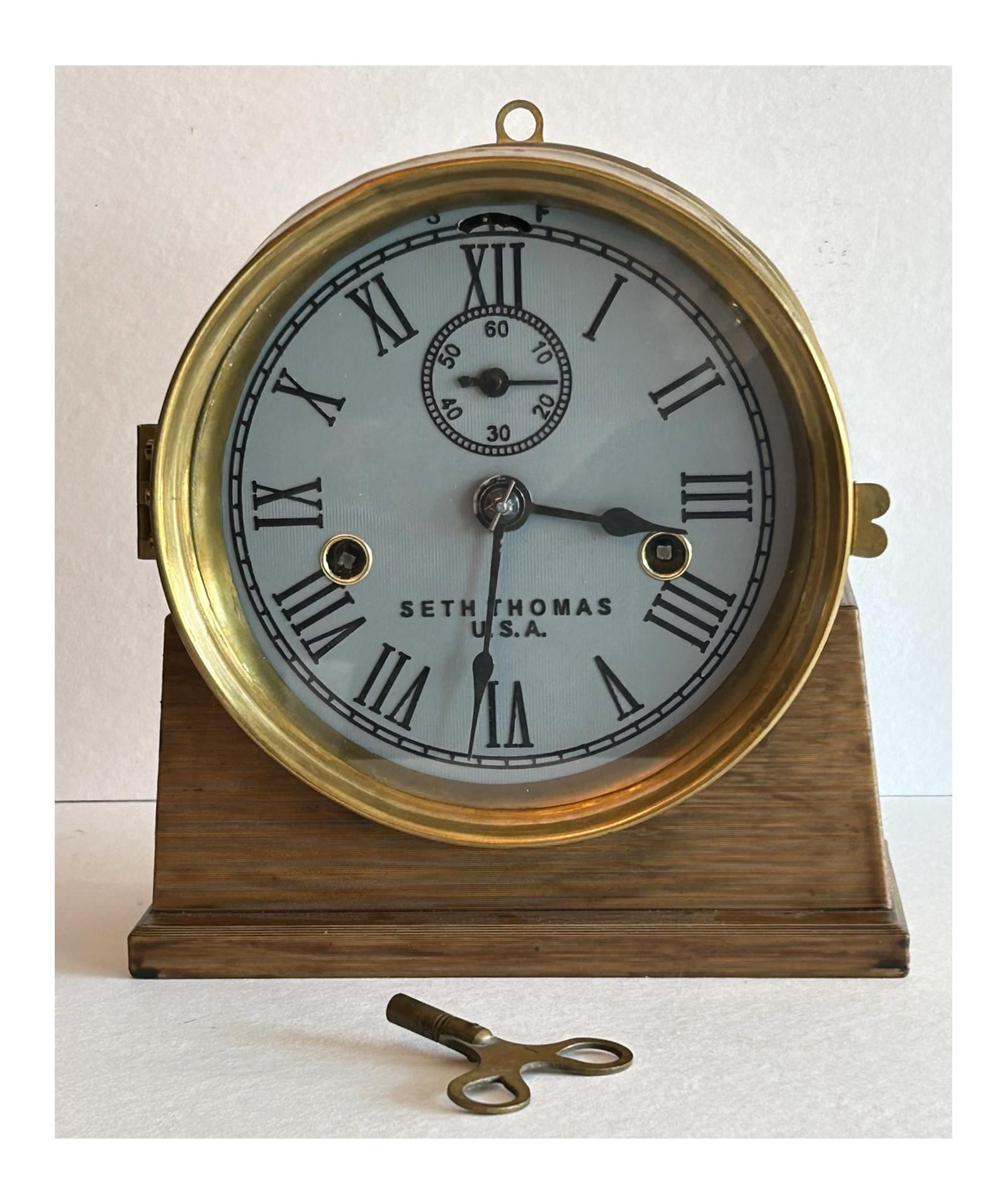 Seth Thomas ships clock, 1900's