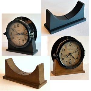 Base de reloj de barco Chelsea Navy de baquelita de 6"