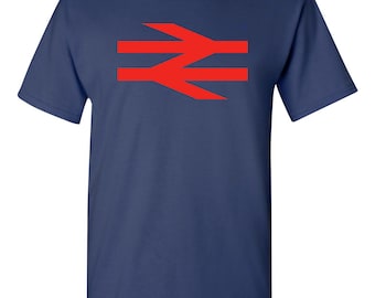British Rail logo T Shirt as worn by Damon Albarn of Blur
