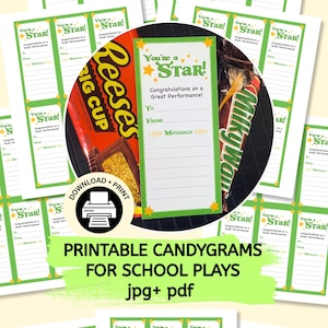Shrek Jr. Candy Grams – Theater Leckerli Anhänger - Candygram (Digitaler Download)
