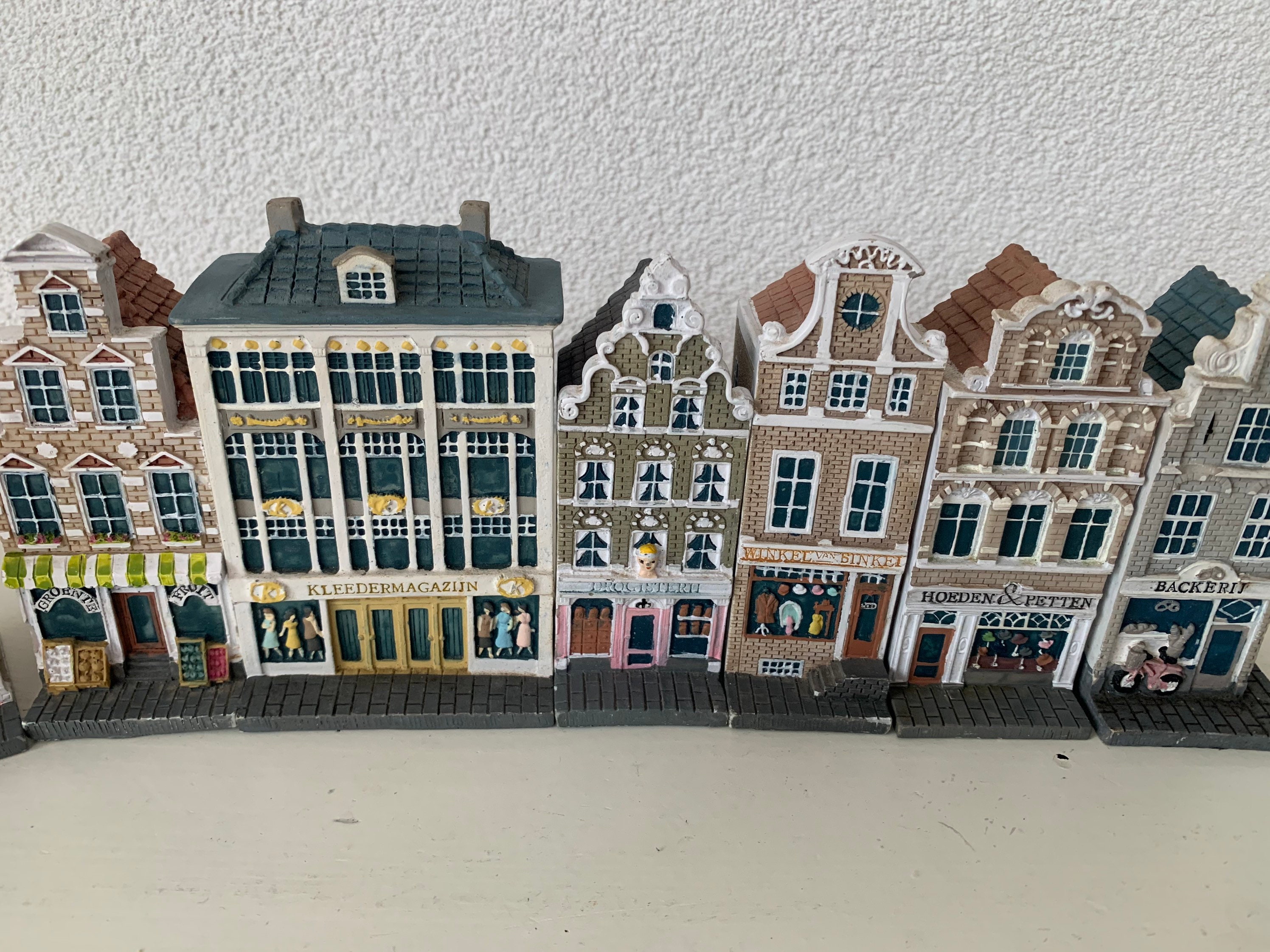 Satz von 9 Vintage Amsterdam Häuser Kanal Häuser Miniatur | Etsy