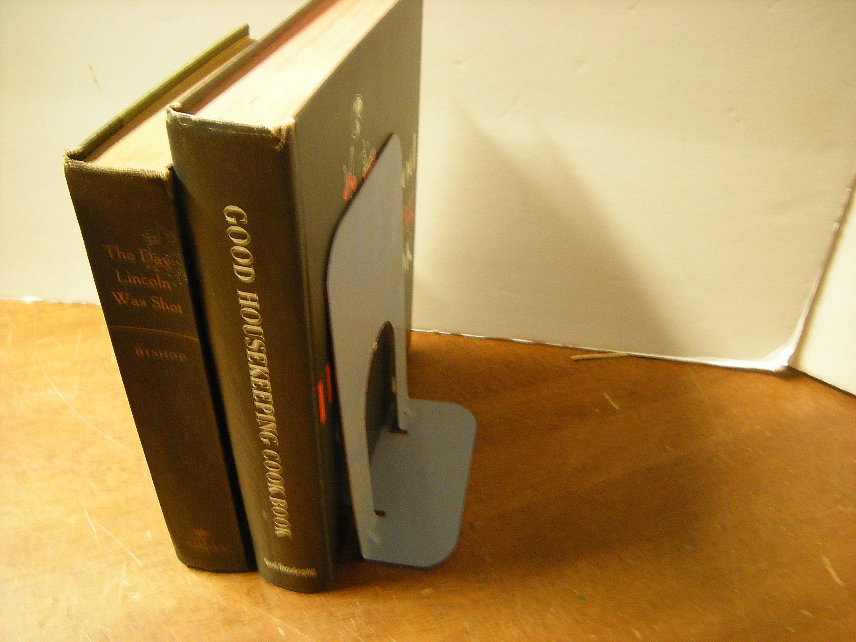 Vtge Metal Bookends-grey Bookends-books Holders-files Holders-home and ...