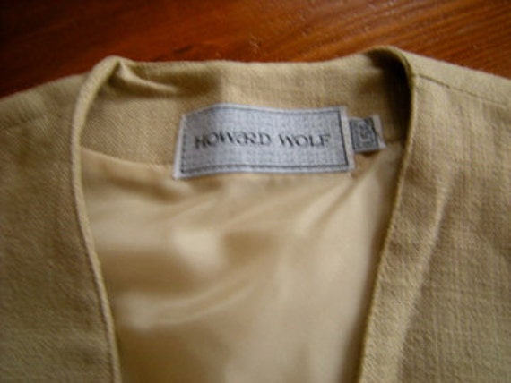 vintage howard wolf vest-women vest-made in USA-4… - image 3