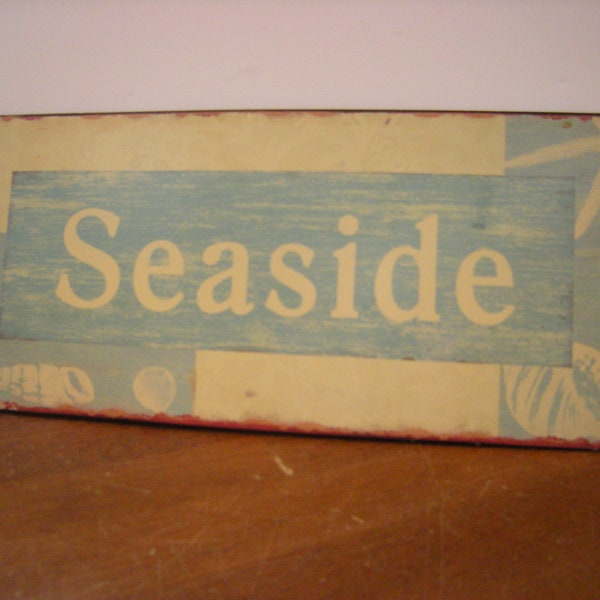 vtge sign-seaside-beach house-beach cottage-home and living-home decor-wall hanging-boat dock-