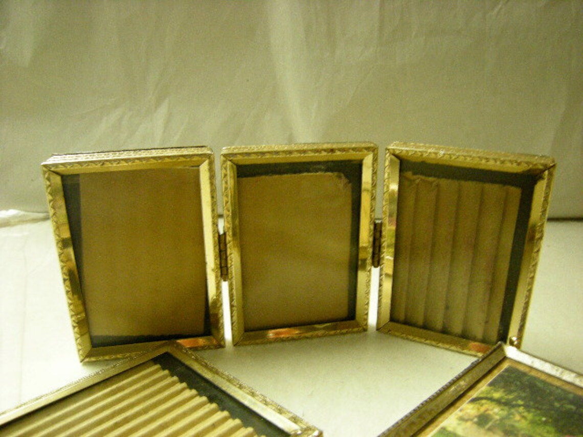 6 Mini Gold Framestriple Mini Framesfamily Photosschool Etsy