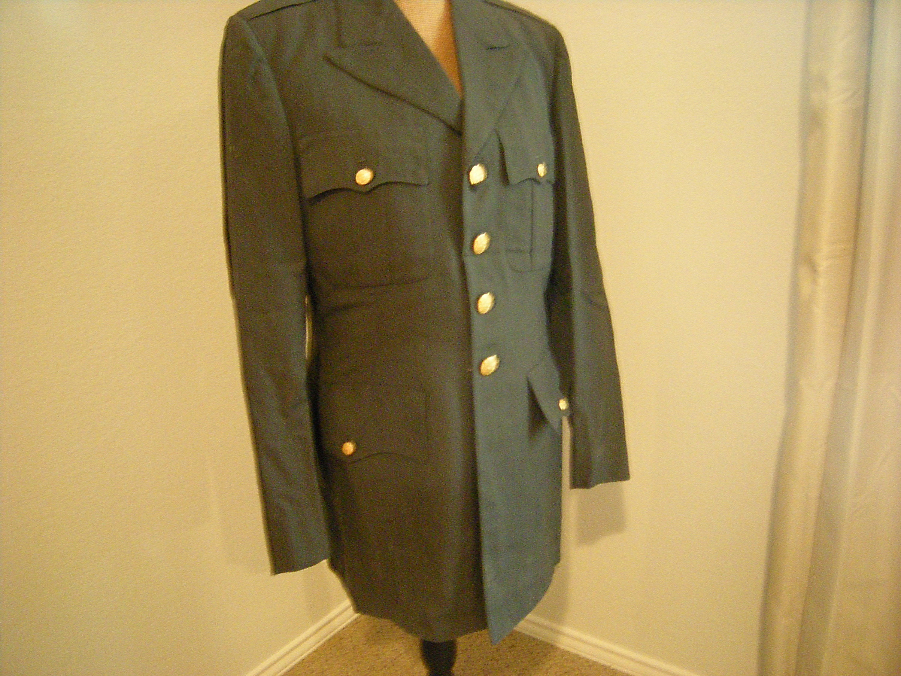 Vtge Military Uniform Jacket-olive Green-us Army Uniform-size 40l-gold  Buttons- - Etsy