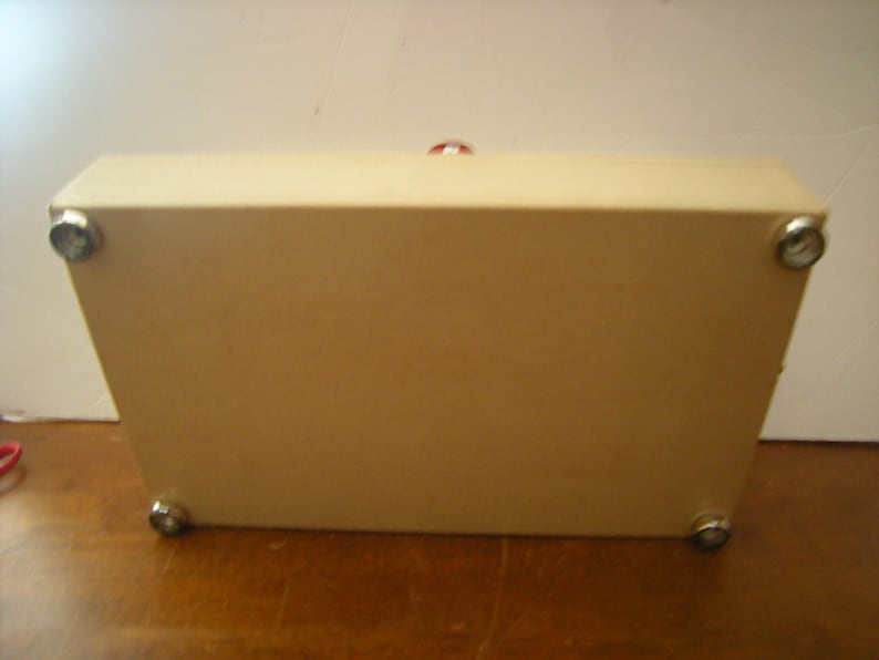 7 compartments-pocket-vanity top-storage-organization- vtge jewelry box-2 tiers box-6 hooks-red sateen lined